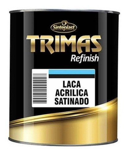 Laca Acrilica Blanco Satinado Trimas 4 Litros Auto Madera 0