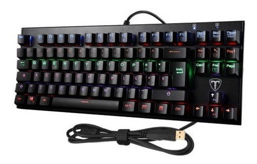 87 Teclas Teclados Gaming Mecánico Con Los Interruptores Azu 0