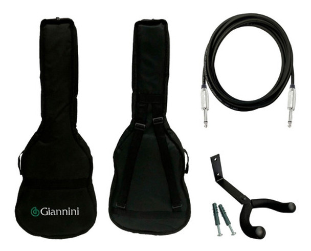 Capa Almofadada Violão Clássico Ou Folk Giannini + Suporte 0