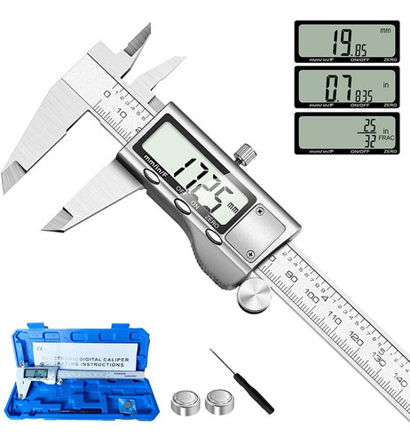Calibrador Digital Micrometro Lcd Herramienta Medición 0