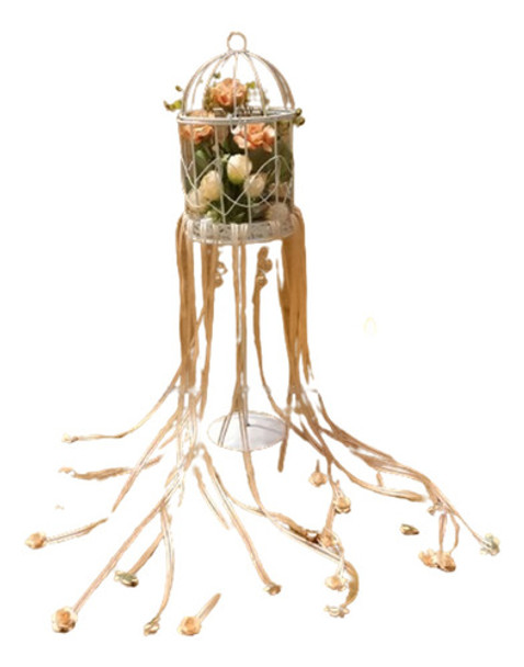 Jaula Con Pie Para Ceremonia De Cintas Con Flores 0