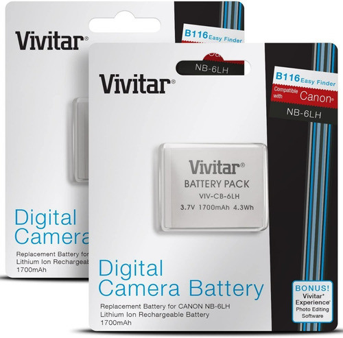 Vivitar Nb-6l / Nb-6lh - Baterías Cámara Canon Powershot X 2 0