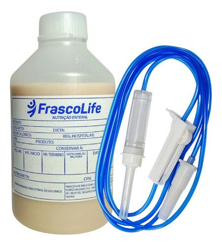 Kit Alimentação E Nutrição Enteral 300ml 10 Frs + 10 Equipos 0