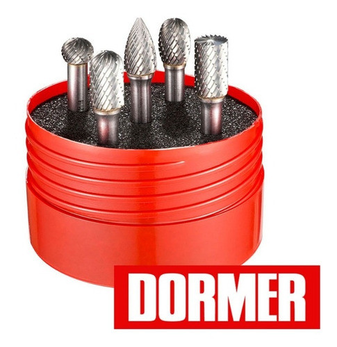Juego De Limas Rotativas Dormer 5 Piezas Fresa Metal Duro 0