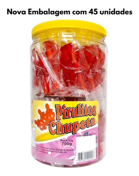 Pirulito Chupeta Martinha 700g Pote Com 48 Unidades 0