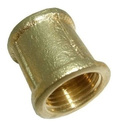 Cupla De Bronce Roscado De 1 1/2 Hembra 0