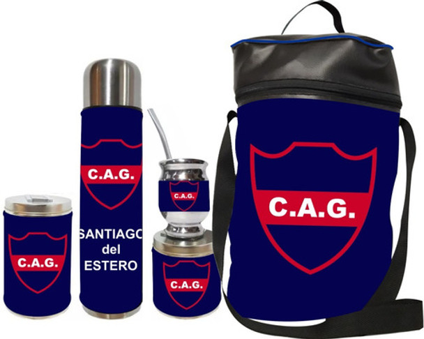 Equipo De Mate Set Matero Completo Club Güemes. Ecocuero 0
