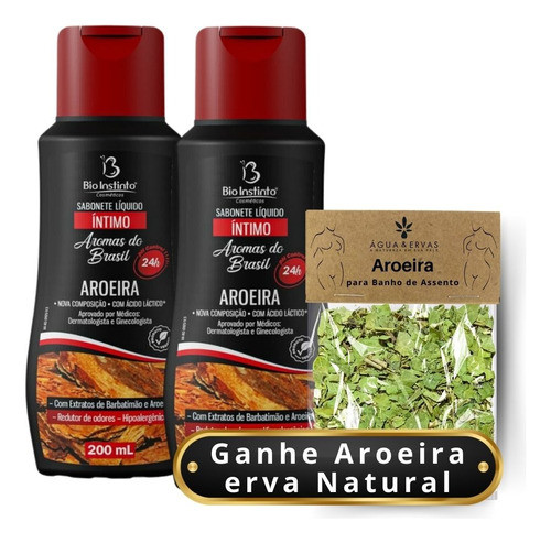 2 Sabonete Líquido De Aroeira Íntimo Reduz Odor 0