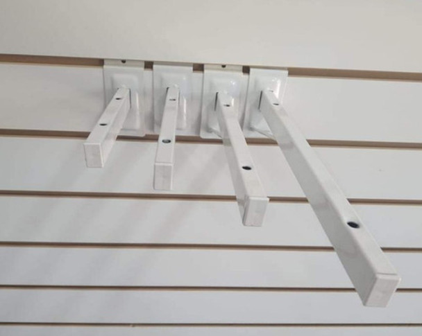 10 Ménsulas Para Panel Ranurado,reforzada De 35 Cm 0