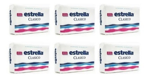 6 Pack Estrella Algodón Clásico X 75 Grs 0