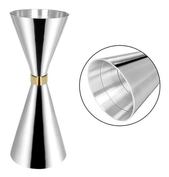 Jigger Doble 30/45ml Barman Estilo Mr Slim Medidas Internas 0