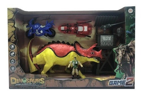 Set Cazador Con Dinosaurio Cksur0722 Nryj 0