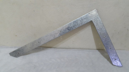 Escuadra Albañil 40 Cm (400 Mm) Una Sola Pieza Galvanizada 0
