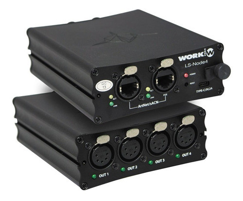 Nodo Dmx Artnet Rdm/dmx. 4in 4out. Work Node4 0