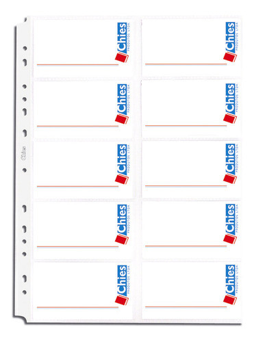 Plástico P/ Cartão Telefônico Kit 50 Folhas Capacidade 1000 0