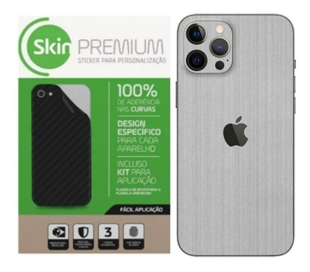 Skin Premium Aço Escovado Completo Para iPhone 13 Pro 0