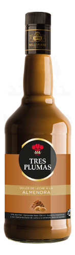 Licor Tres Plumas Dulce De Leche A La Almendra 0