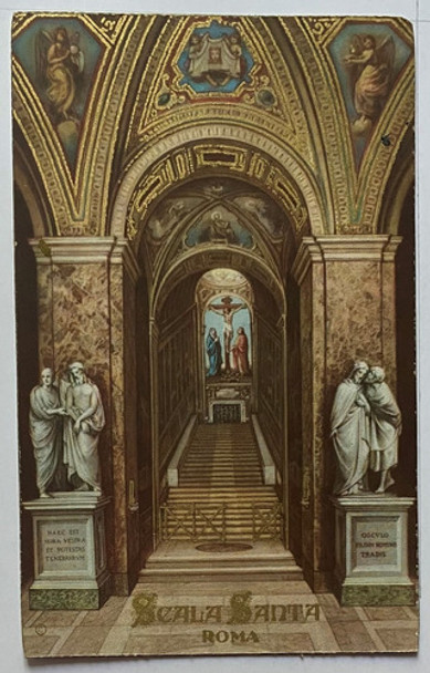 Antigua Postal, Escalera Santa, A Color, Roma, Italia, P0193 0