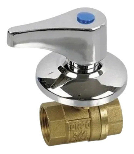 Valvula Llave De Paso Esferica 1 Pulgada Bronce Embutir 0