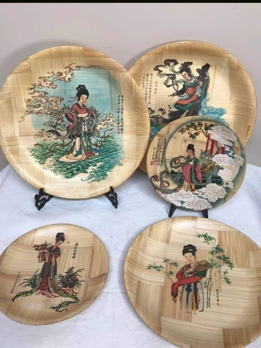 Platos Orientales De Fibra Vegetal 0