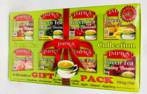 Caixa Tea Chá Verde Impra  Gift Pack - 80 Sachês 0