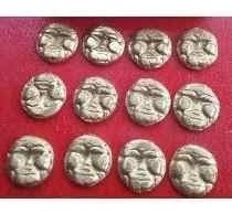 Fichas O Monedas De Juego De Sapo De Bronce Pack X 10 0