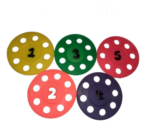Combo Discos Sumergibles C/números 5u Buceo Pileta Colonia 0