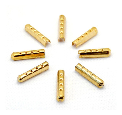 Ponteiras De Metal Para Cadarços De Tênis Sneakers - Dourado 0