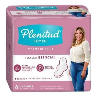 Protector Femenino Plenitud Escencial Alas 8 Unidades 0