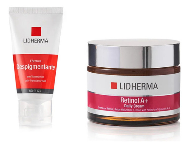 Kit Retinol A+ Daily Cream + Fórmula Despigmentante Lidherma 0