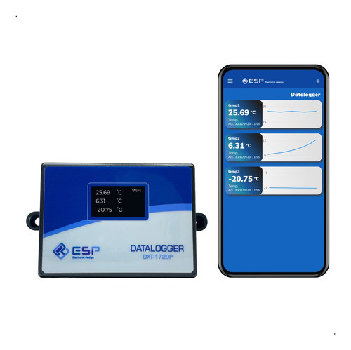 Datalogger Wifi Dxt1720  Registrador De Datos De Temperatura 0