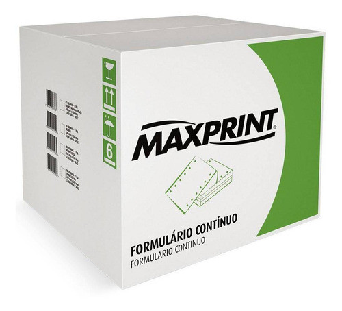 Formulario Continuo 240x280 2v Branco 1500 Folhas Maxprint 0