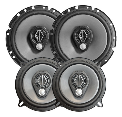 Combo Parlantes Auto 6 Bbr Bomber Sin Reja + Parlantes 5 Bbr 0