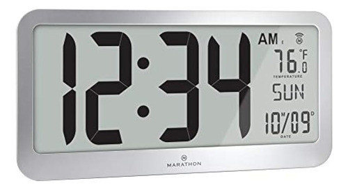 Reloj De Pared Panorámico Marathon Jumbo ( Gris Grafito) 0