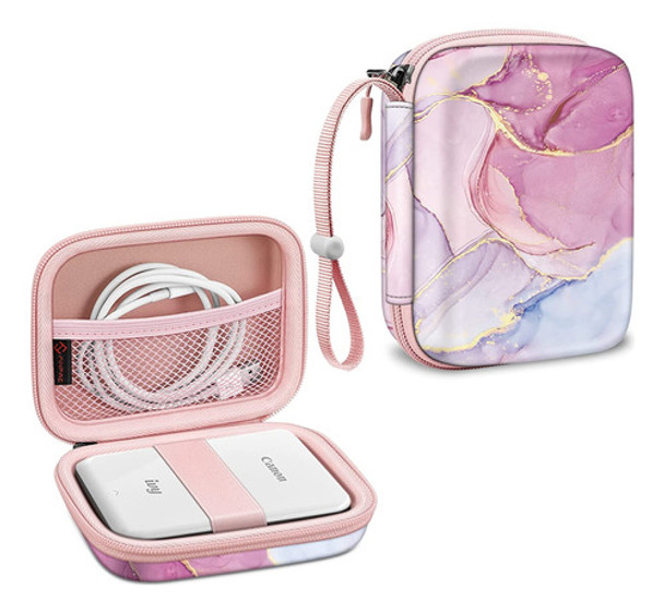 Funda Protectora Para Canon Ivy Marmol Rosa +  Tira 0
