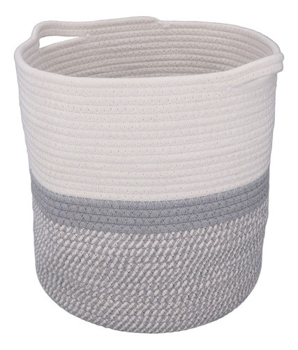 Cesta De Armazenamento De Corda De Algodão, Lavanderia Tecid 0