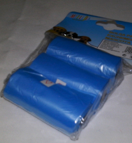 Packs De 3 Rollos Repuesto De Bolsas Para Caca De Perros 0