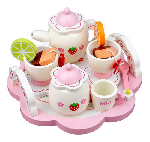 Juego De Té En Madera Niños 0