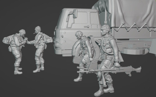 Comandos Anfibios Malvinas Impresión 3d 1/72 0