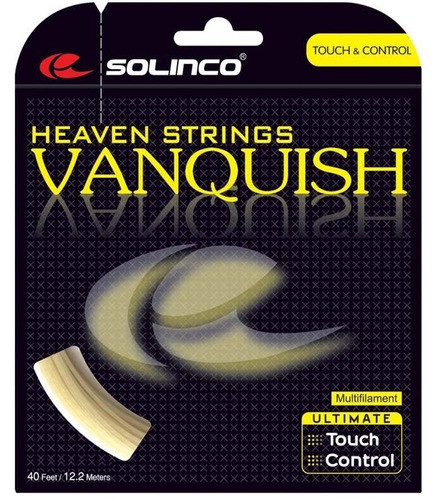 Set Individual Cuerda Raqueta Tenis Solinco Vanquish 1.30 +c 0