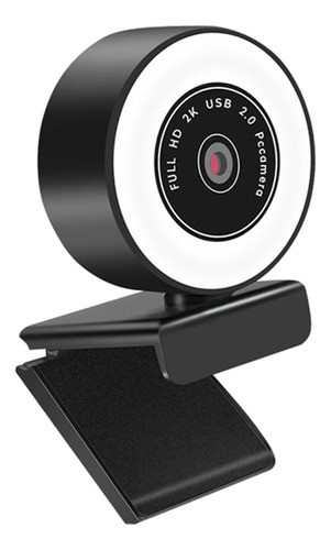 2k Anel De Luz-hd Web Cam Webcam Com Foco Fixo 1080p 0