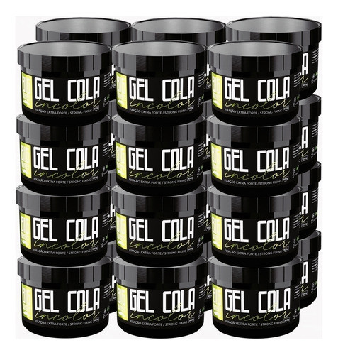 Gel Cola Big Barber 300g Incolor Extra Forte Atacado 21 Unid 0
