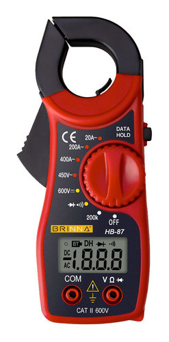 Pinza Amperimetrica Digital Brinna Hb-87 400a 0