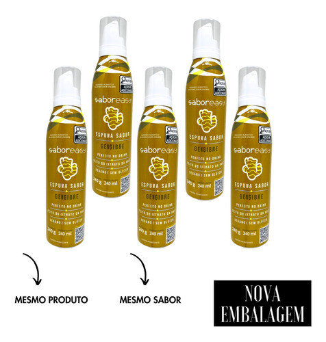 Kit 05 Espumas De Gengibre Para Moscow Mule  - Saboreasy 0