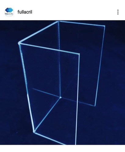 Exhibidor  Medio Cubo 15cm X 4und. Full-acril 0