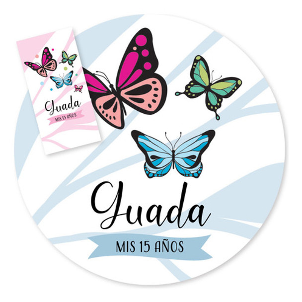 Kit Imprimible Mariposas De Colores Tukit 0