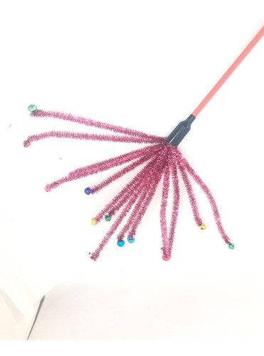 Palito Con Multiple Fleco Cascabel Juguete Para Gato 0