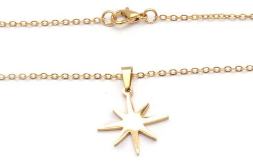 Collar Destello 45cm De Acero Dorado 0