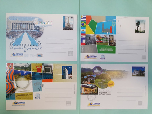 4 Enteros Postales Sin Circular. Exposiciones Filatelicas 0 4 Enteros Postales Sin Circular. Exposiciones Filatelicas 0