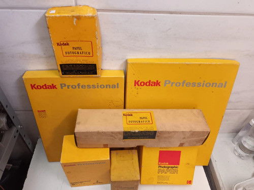N°1504 Papel Fotográfico - 7 Caixas Vazias Kodak Muito Raro 0